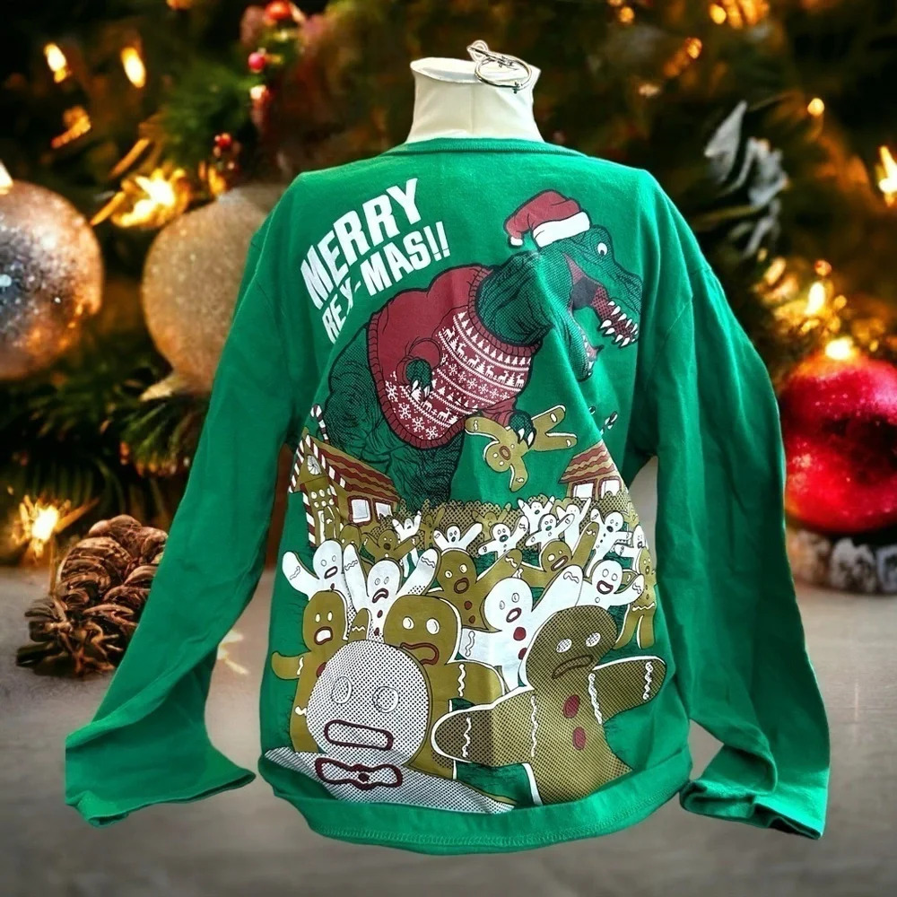 Children’s place small dinosaur‎ Christmas shirt